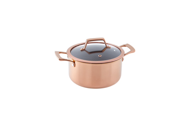 Hâws Santo Gryta 3,4 L med lock Hybridbeläggning Rose Gold