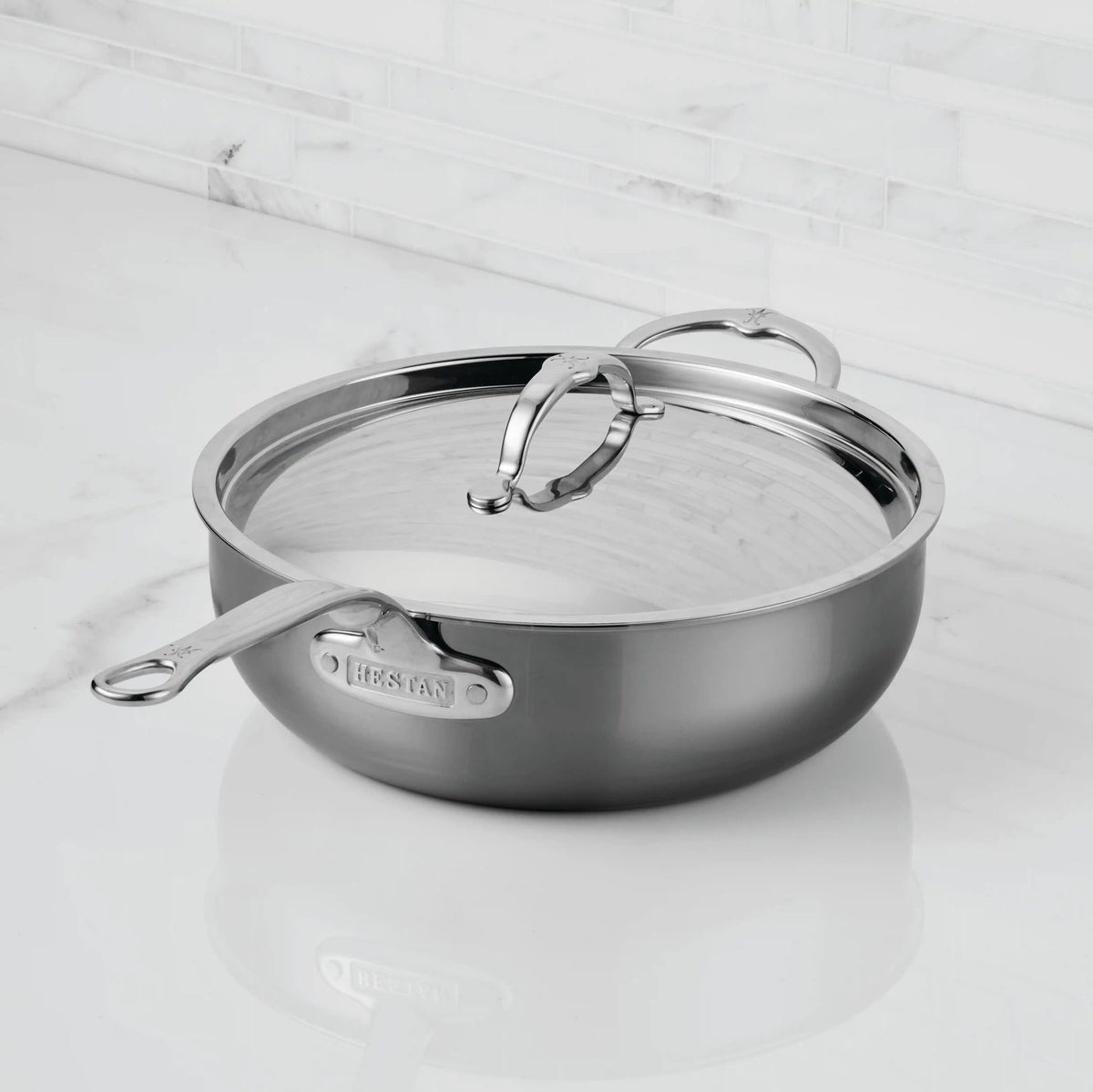 Hestan NanoBond Traktörpanna Med Lock 28 cm 4,7 l