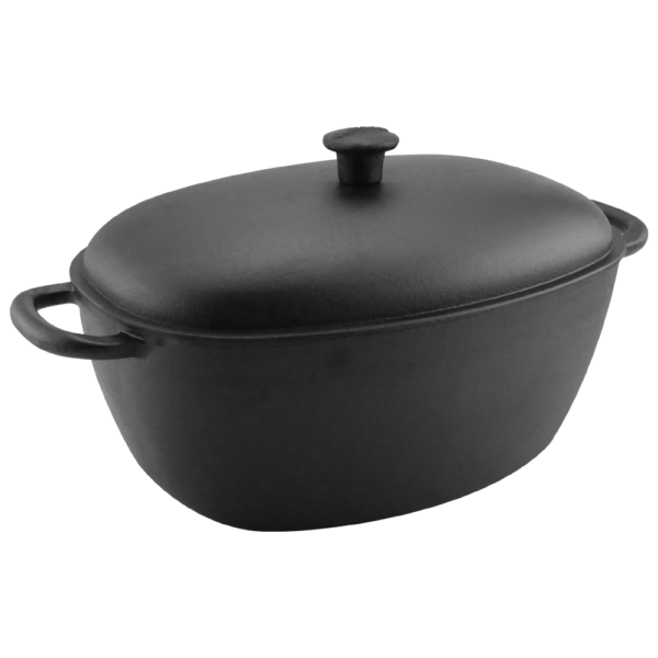 Carl Victor Gjutjärn Gjutjärns Gryta 6L Oval Gjutjärnlock