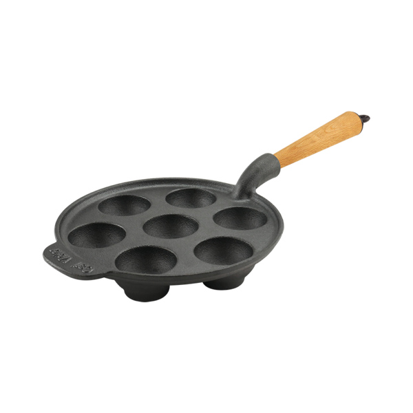 Carl Victor Gjutjärn Gjutjärns Äppelskivepanna 21 cm Bokhandtag
