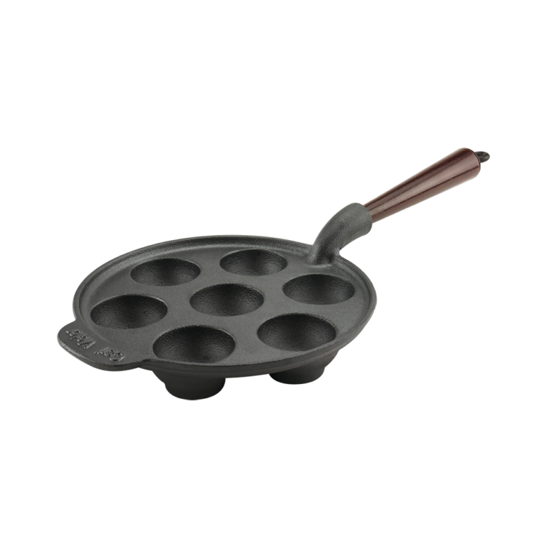 Carl Victor Gjutjärn Gjutjärns Äppelskivepanna 21 cm Trähandtag