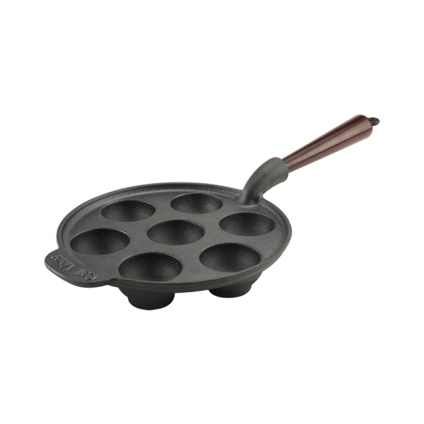 Carl Victor Gjutjärn Gjutjärns Äppelskivepanna 21 cm Trähandtag