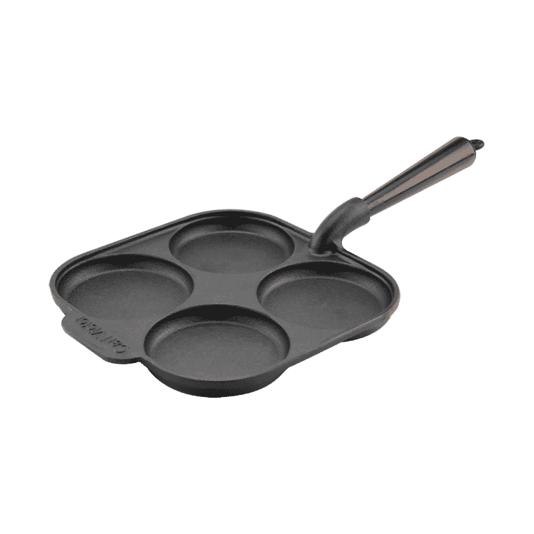 Carl Victor Gjutjärn Gjutjärns Ägg/Blinipanna 22cm Trähandtag