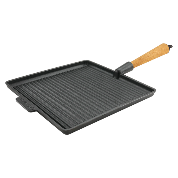 Carl Victor Gjutjärn Gjutjärns Fyrkantig Grillpanna 28x28 cm Bokhandtag