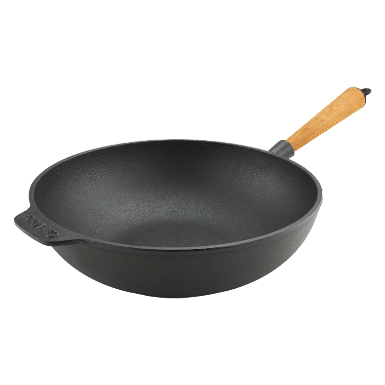 Carl Victor Gjutjärn Gjutjärns Wokpanna 30cm Bokhandtag