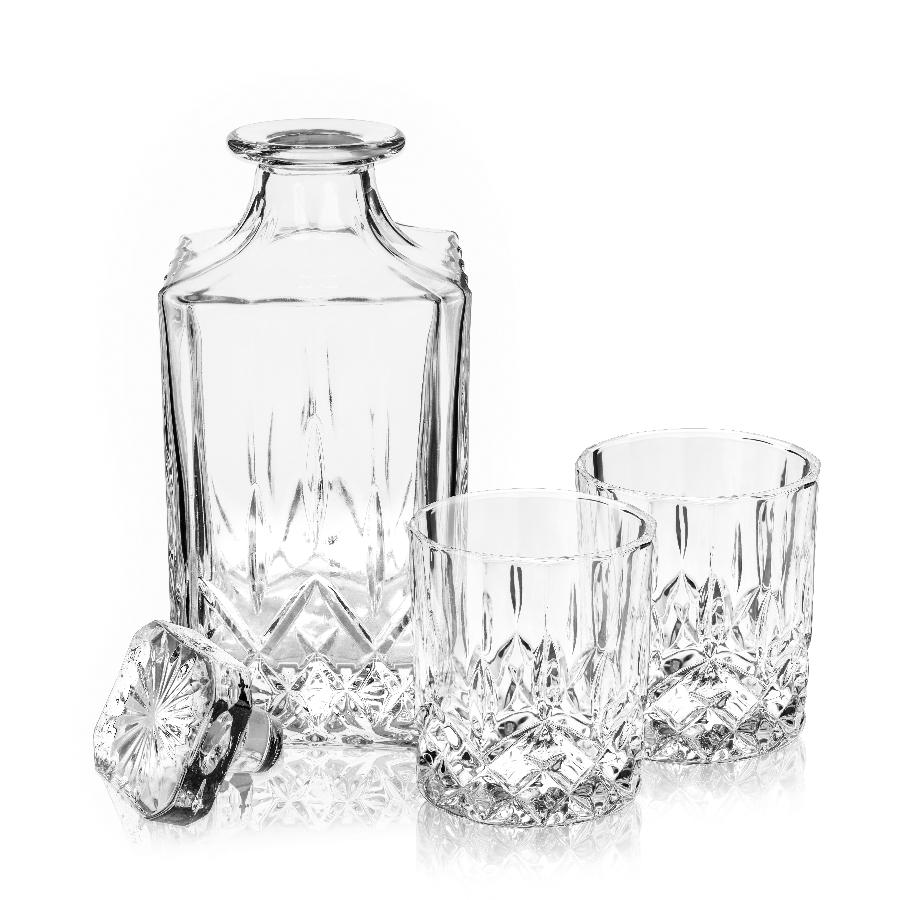 Viski Admiral dekanter och whiskyglas, 3 delar