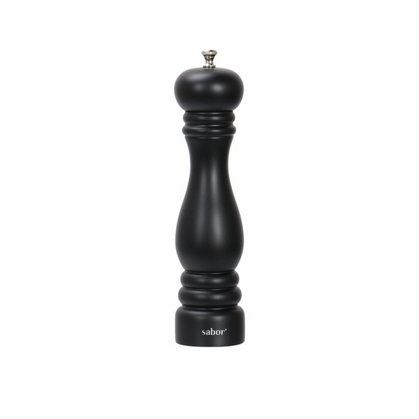 Sabor Pepparkvarn D6,5 H32 cm, Bøk, karbonstål, stål 18/8, svart