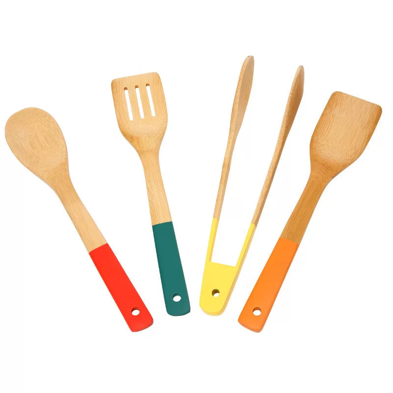 School Of Wok Redskapskit 4-pack Bambu
