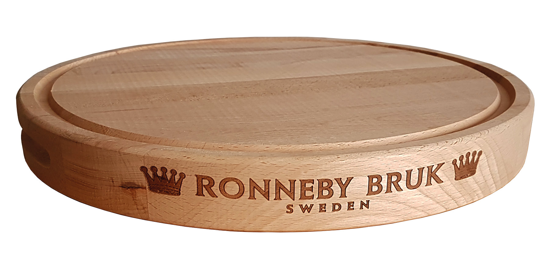 Ronneby Bruk Rund kockbräda Oljad Bok Ø 35x4