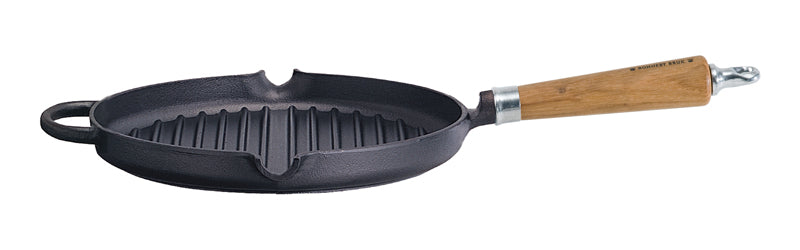 Ronneby Bruk Grillpanna rund, hällpipar, Exclusive Line Ek Natur Ø 28