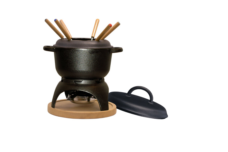 Ronneby Bruk Fondue-set 2 L med järnlock Gjutjärn Ø 18
