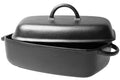 Ronneby Bruk Oval gryta 5,5 L med järnlock Gjutjärn 33x22x11