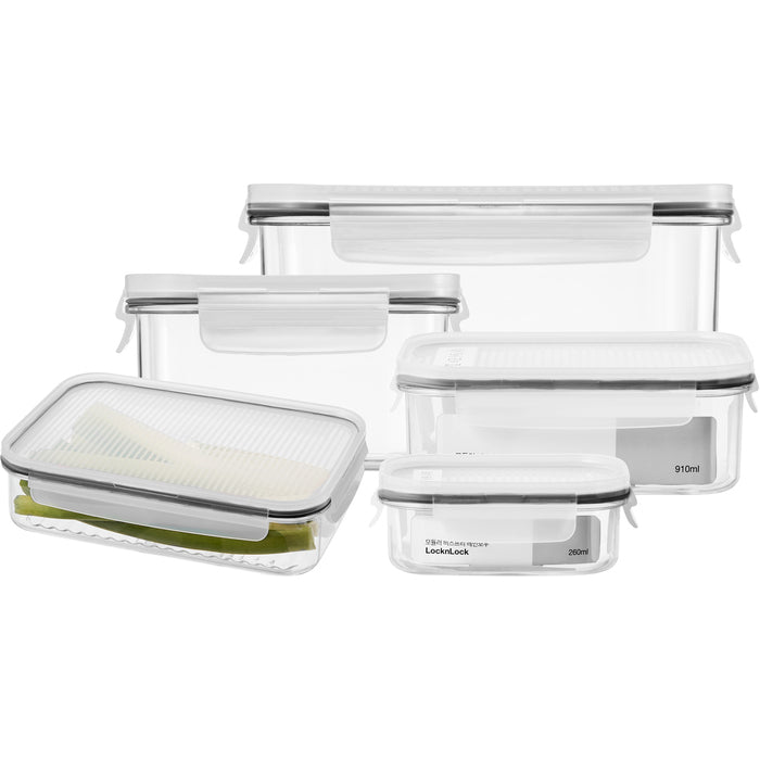 Modern House Locknlock Förvaring 5-pack 0,26/ 0,45/ 0,91/ 1,5/ 2,1 l – bild 4