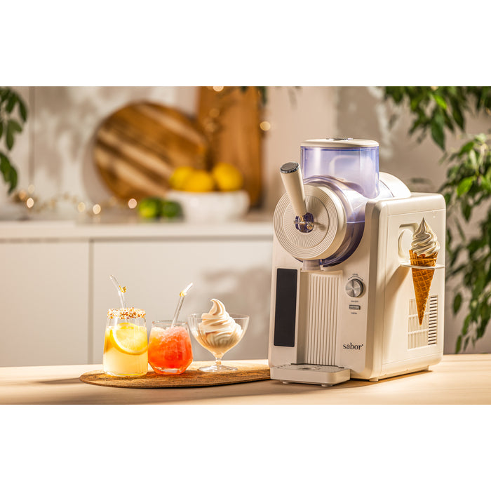Sabor IceCraft Slush och softismaskin Dubbel blandningsskål