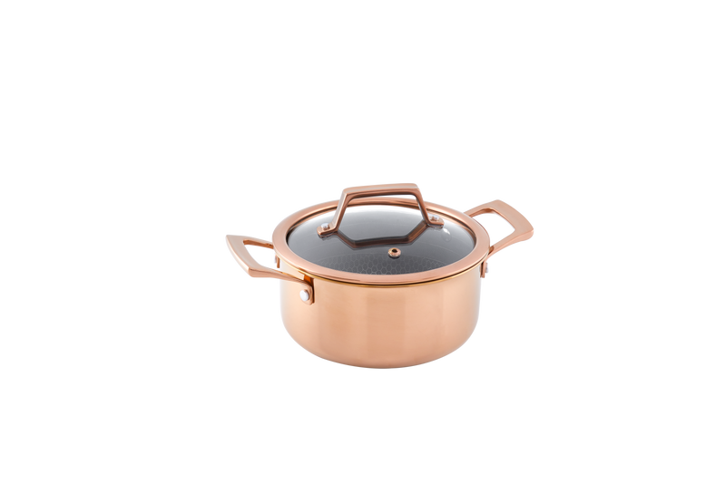 Hâws Santo Gryta 2,2 L med lock Hybridbeläggning Rose Gold