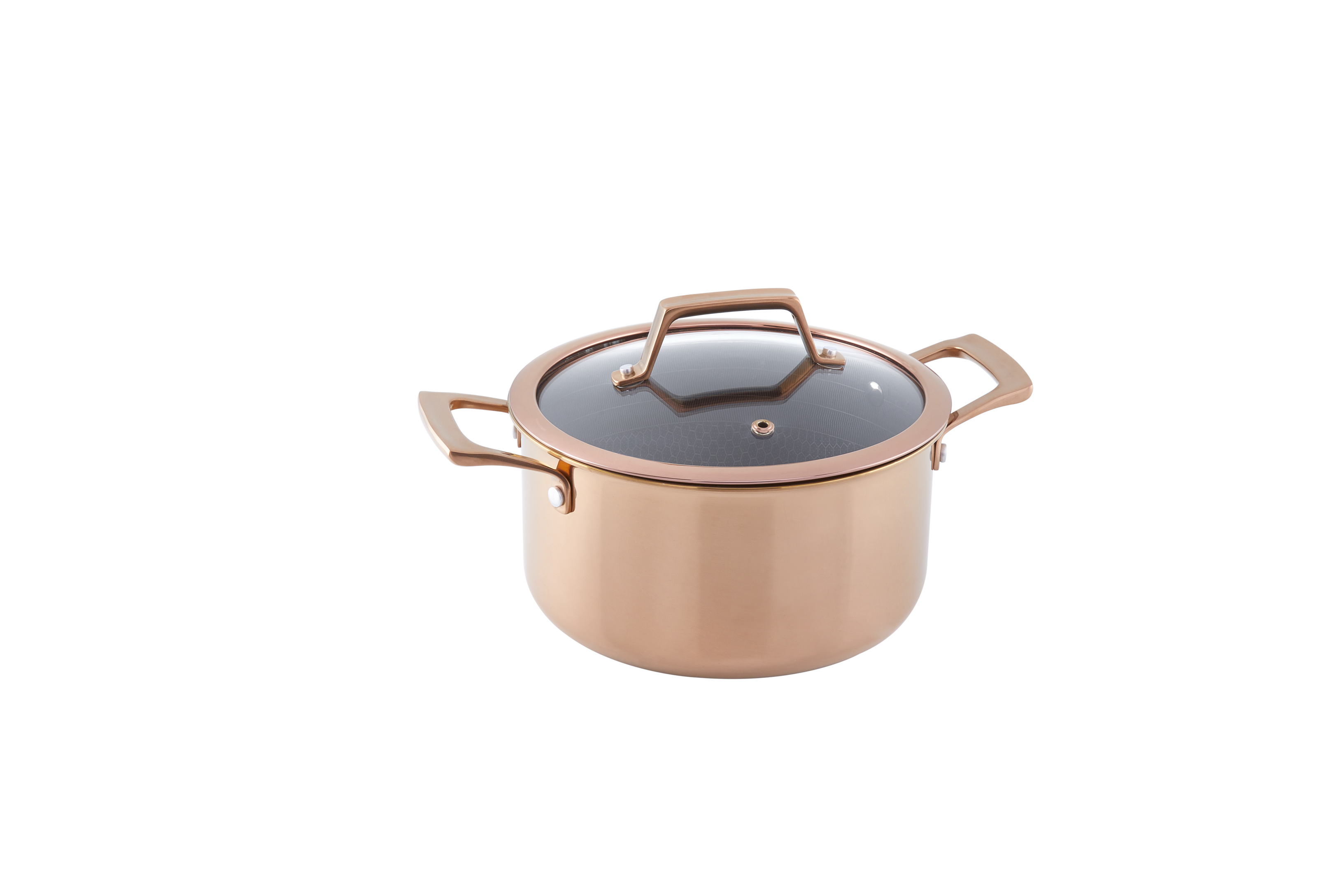 Hâws Santo Gryta 3,4 L med lock Hybridbeläggning Rose Gold