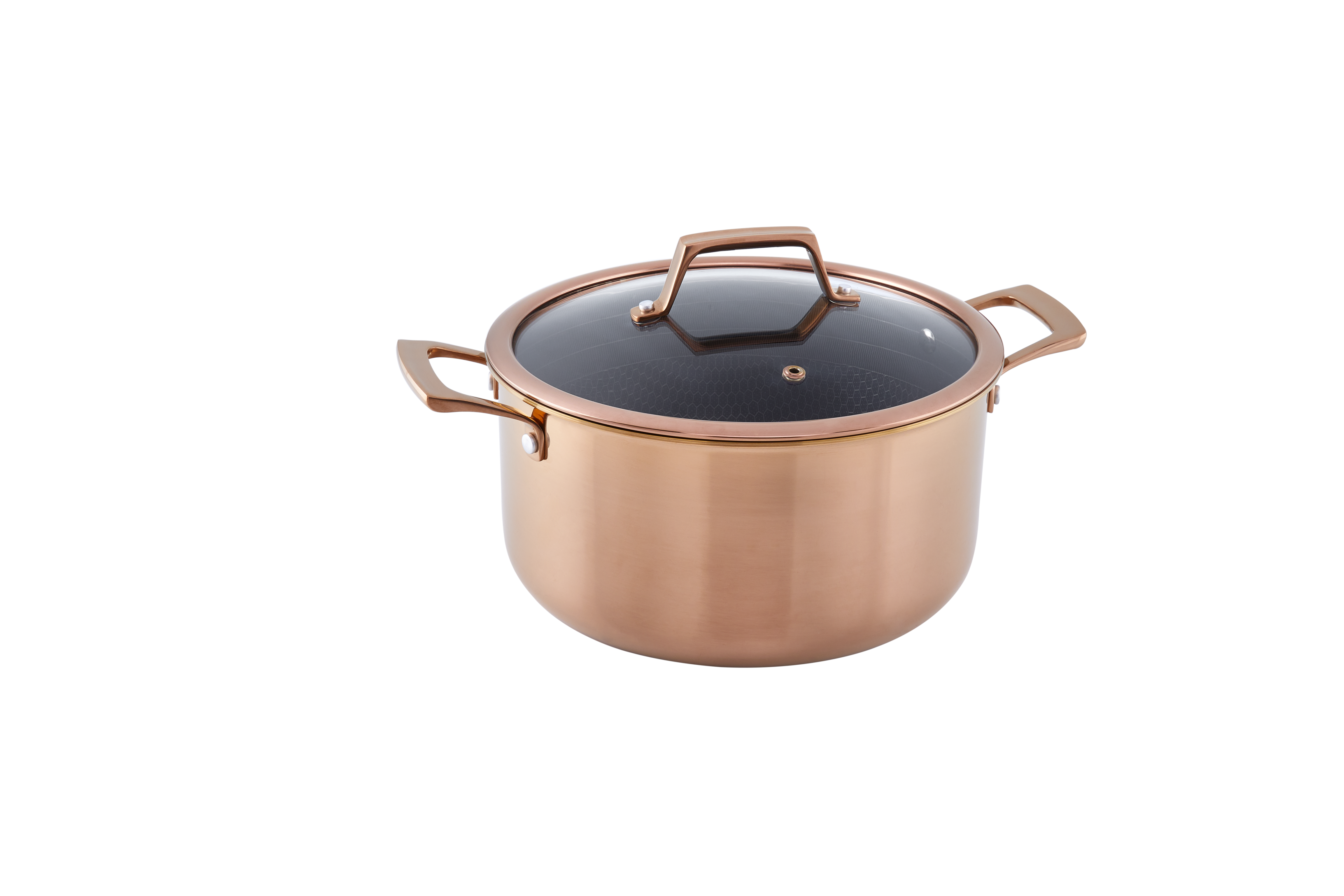 Hâws Santo Gryta 5,8 L med lock Hybridbeläggning Rose Gold