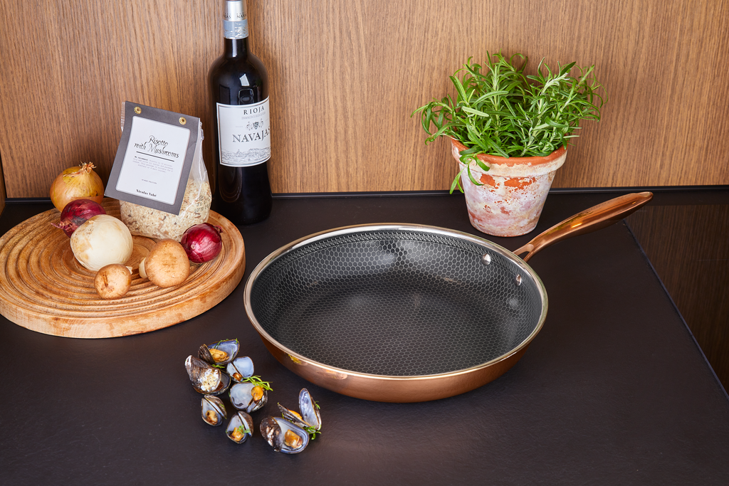 Hâws Santo Stekpanna 30 cm Hybridbeläggning Rose Gold