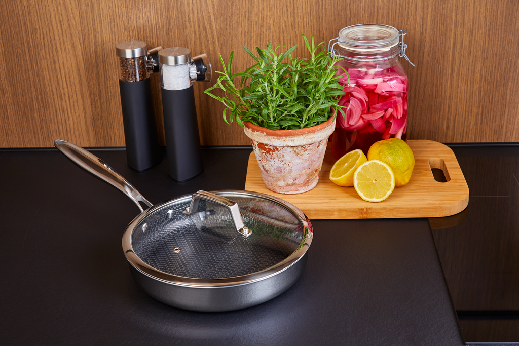 Hâws Santo Sauté‑panna 24 cm med lock Hybridbeläggning