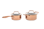 Hâws Santo Set: Kastrull 1,5 L & Gryta 2,2 L med lock Hybridbeläggning Rose Gold