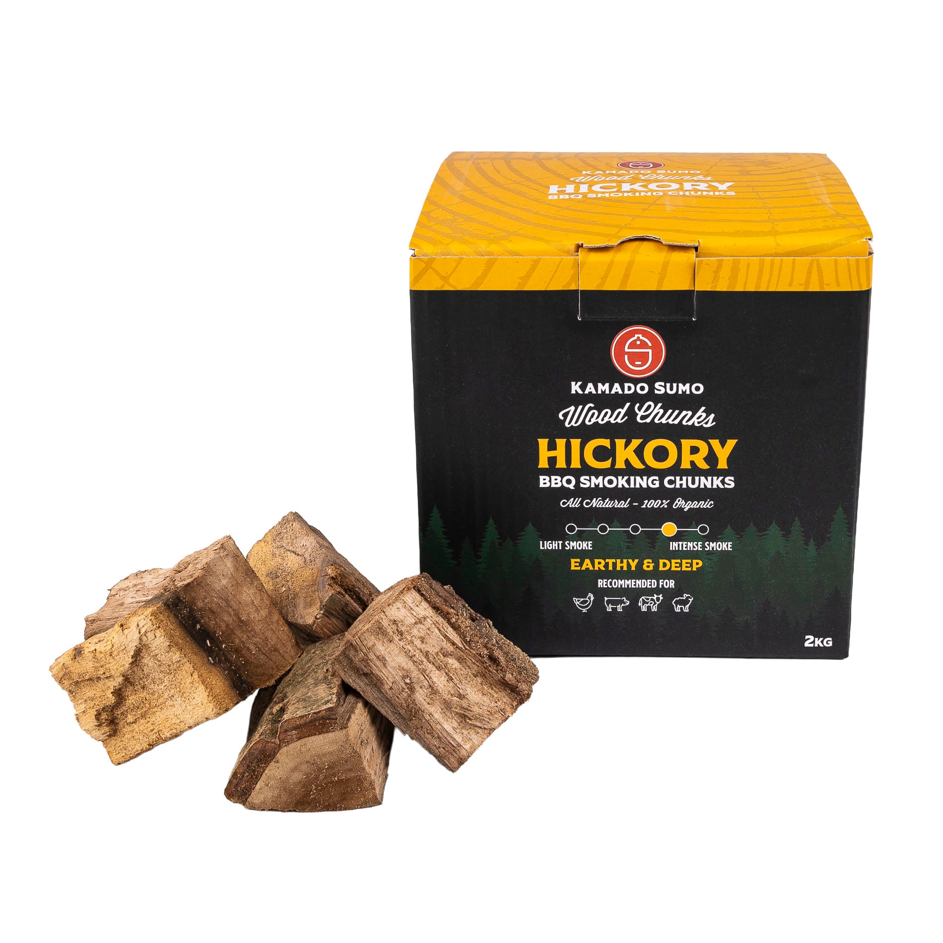 Kamado Sumo Hickory Chunks 2 kg