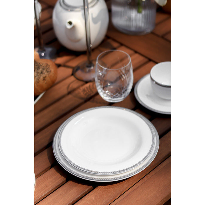 Royal Porcelain Silver Paisley Tallrik