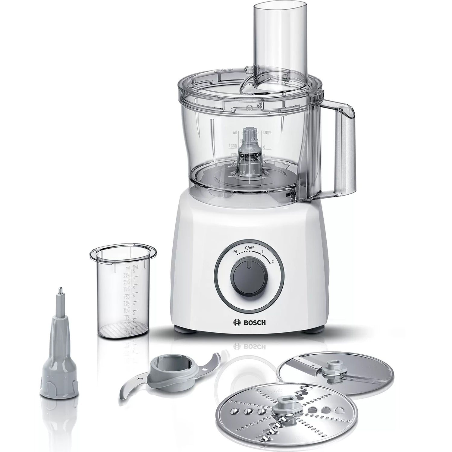 Bosch – Matberedare 800 W, vit MCM3110W