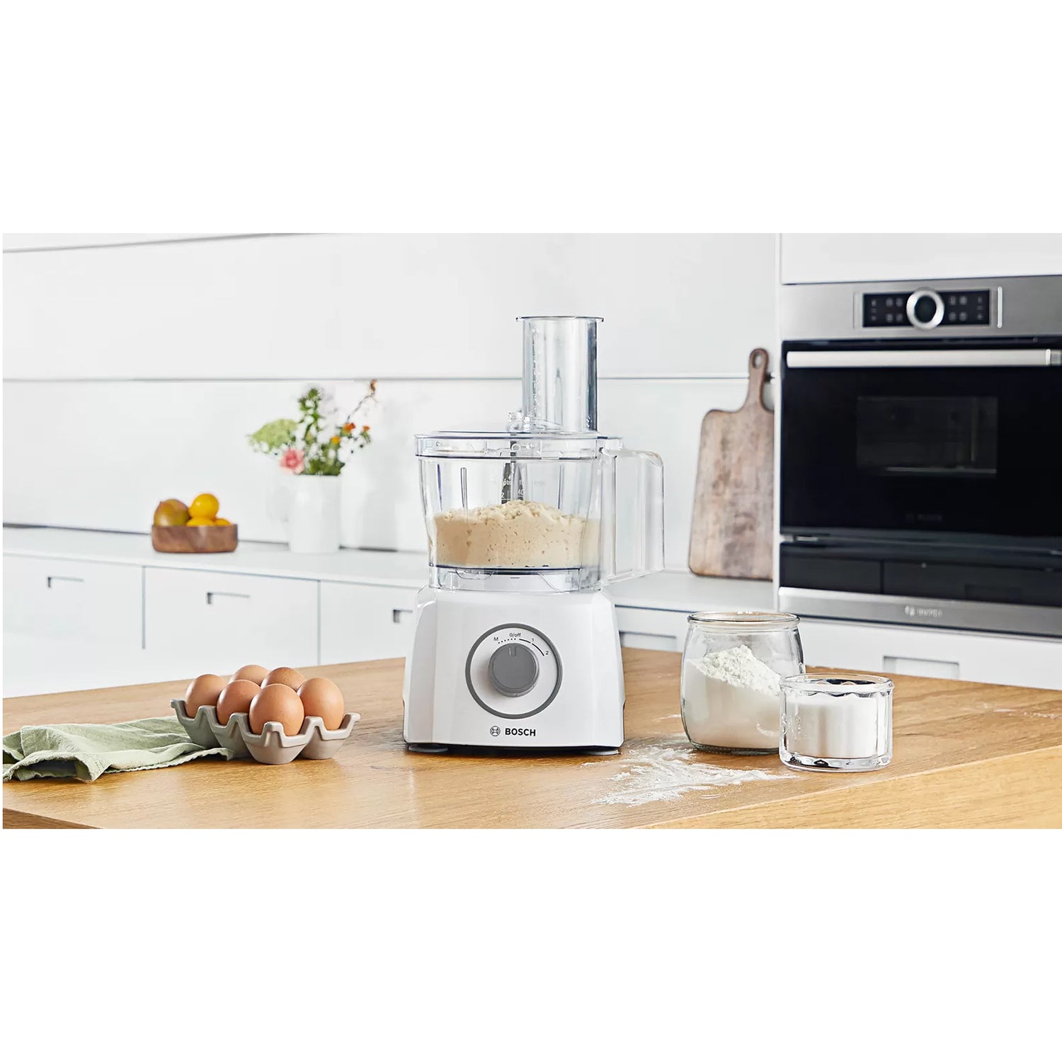 Bosch – Matberedare 800 W, vit MCM3110W