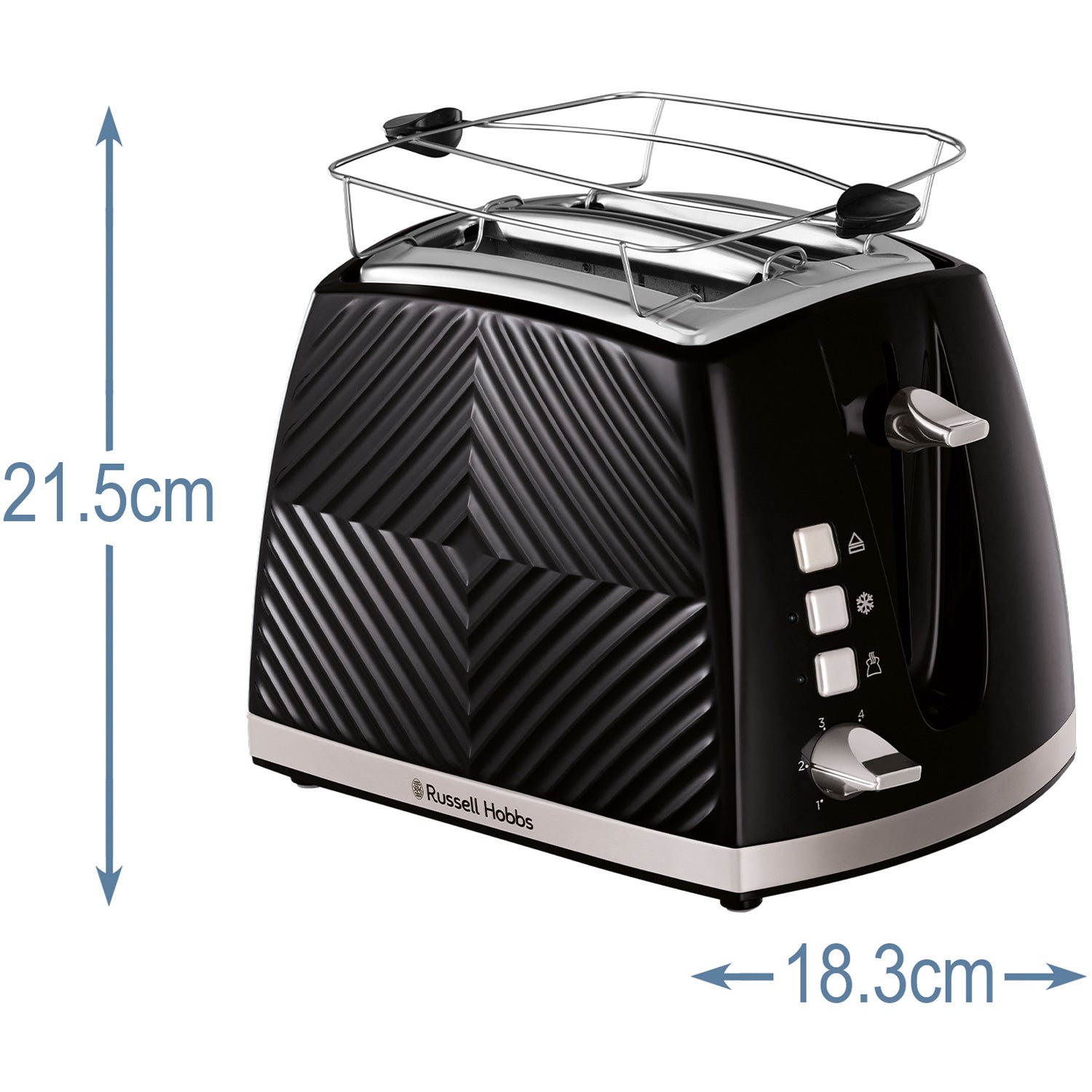 Russell Hobbs – Brödrost Svart Groove 2S Toast 26390-56
