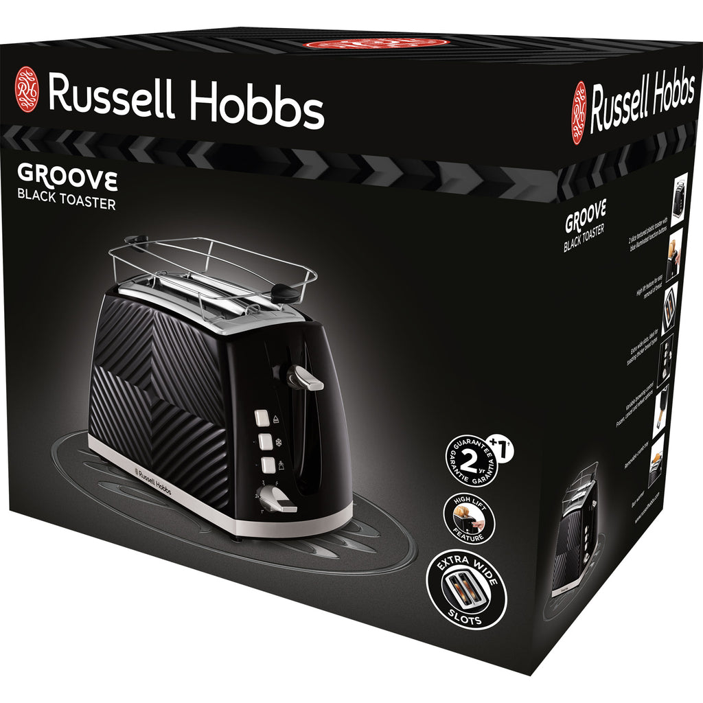 Russell Hobbs – Brödrost Svart Groove 2S Toast 26390-56