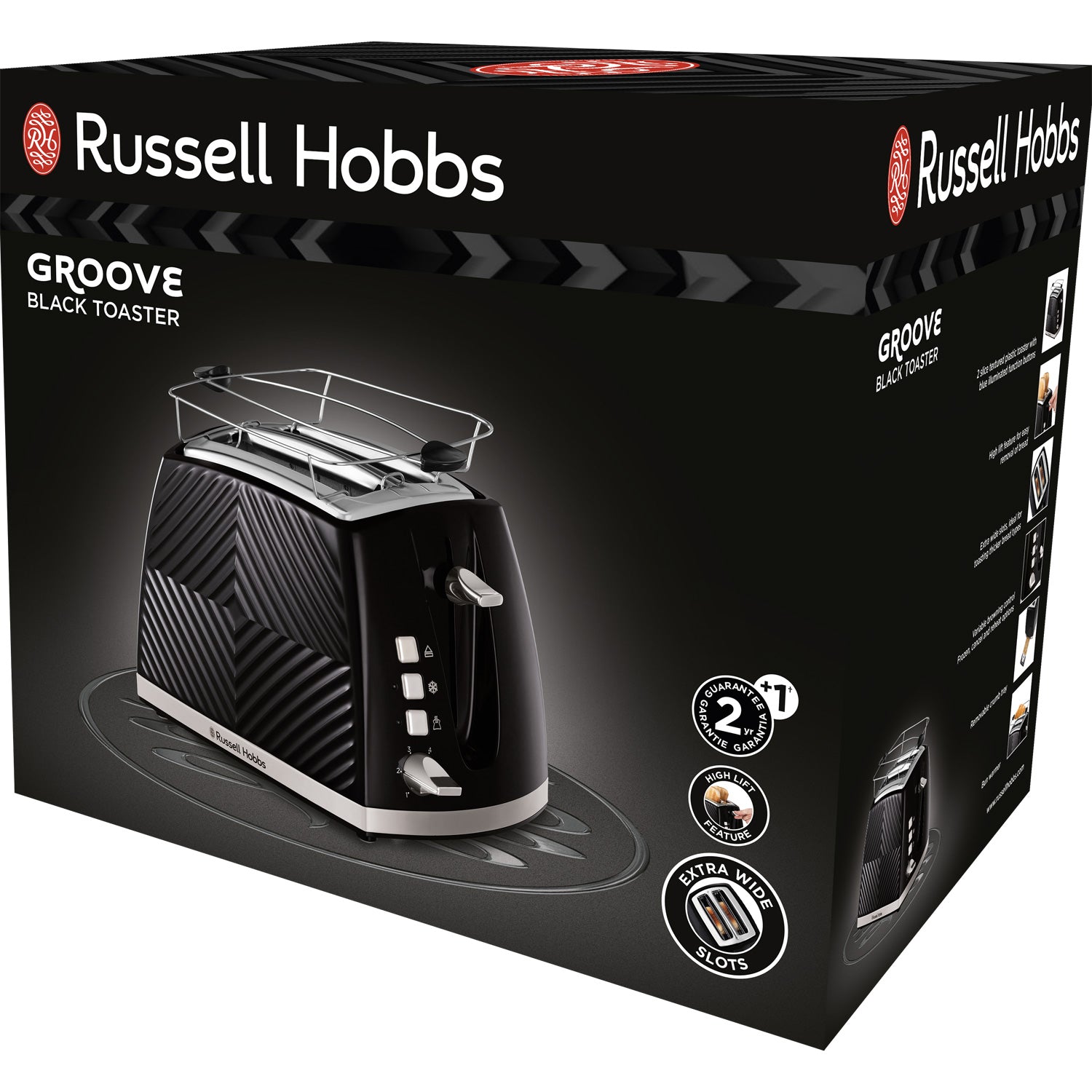 Russell Hobbs – Brödrost Svart Groove 2S Toast 26390-56