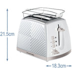 Russell Hobbs – Brödrost Vit Groove 2S Toast 26391-56