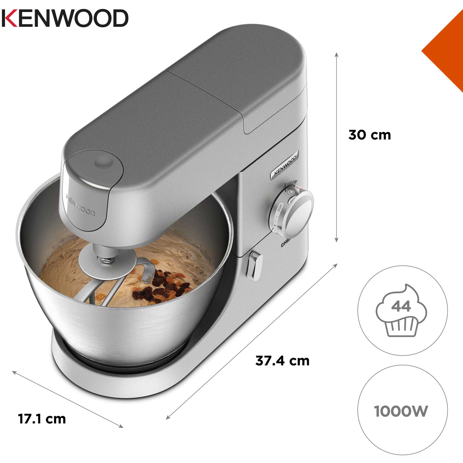 Kenwood – Köksassistent KVC3100S Chef 4,6l 1000W
