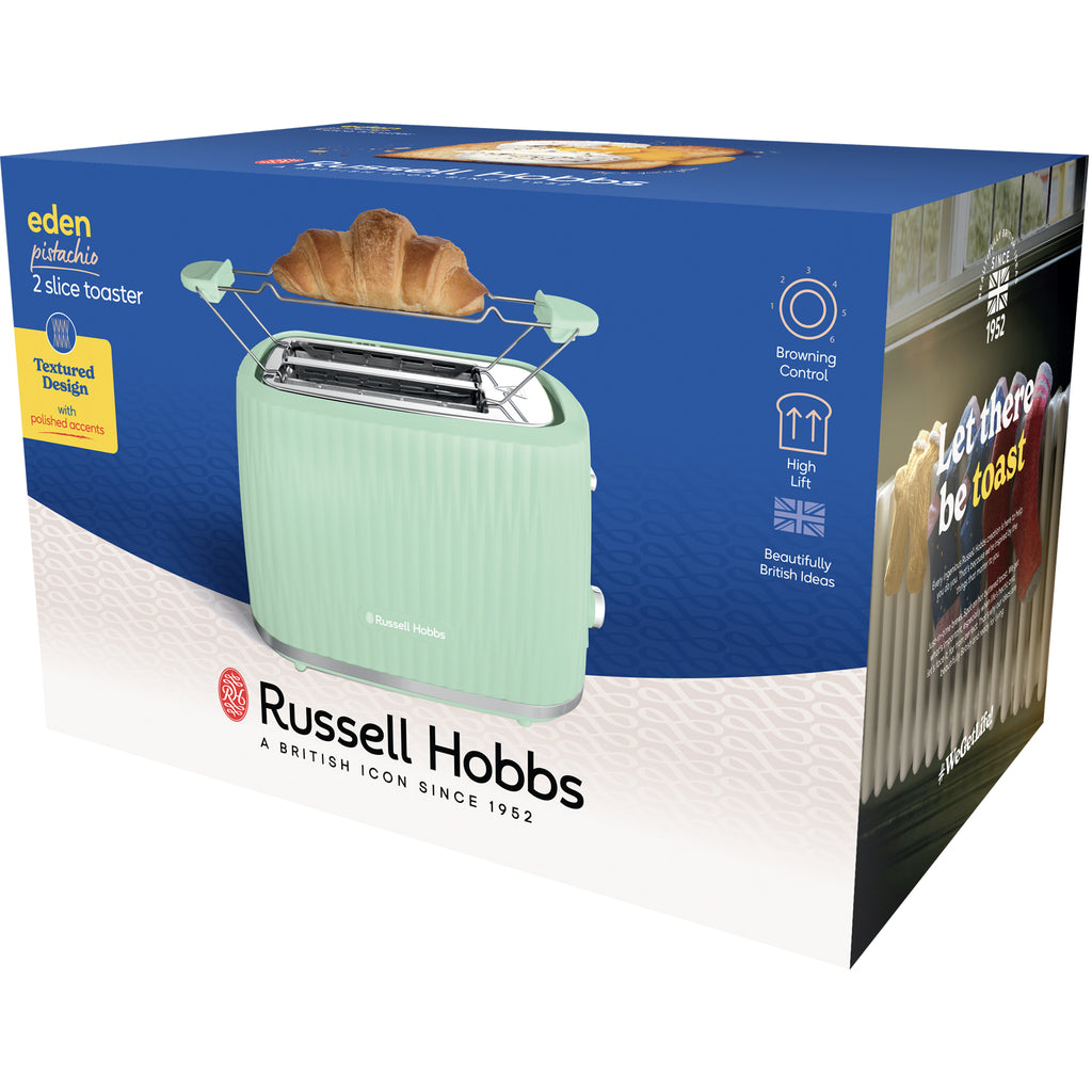 Russell Hobbs – Brödrost 27374-56 Eden 2S Toaster Pistachio