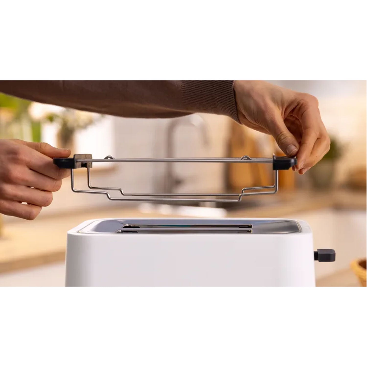 Bosch – Brödrost TAT3M121 Vit 950W Bagels Funktion.