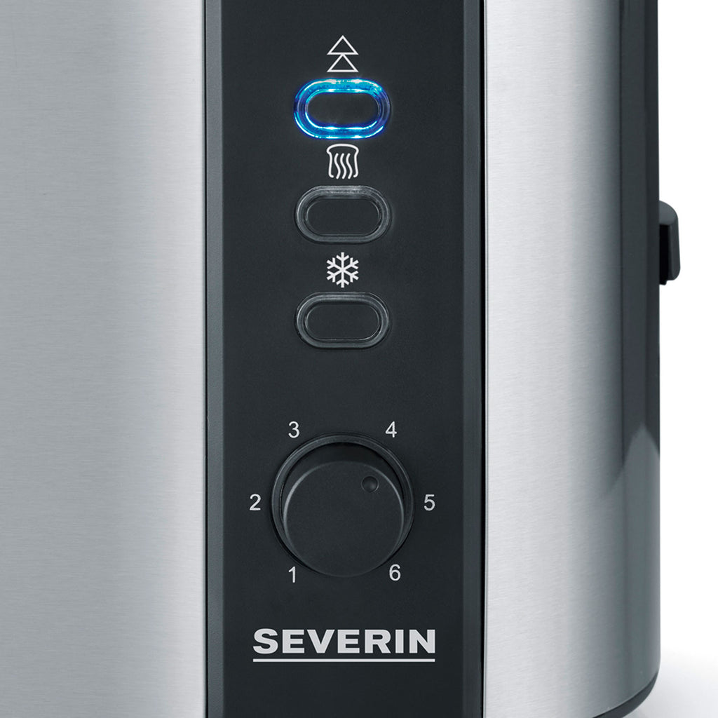 Severin – Brödrost AT2589 2skivig Borstat stål.