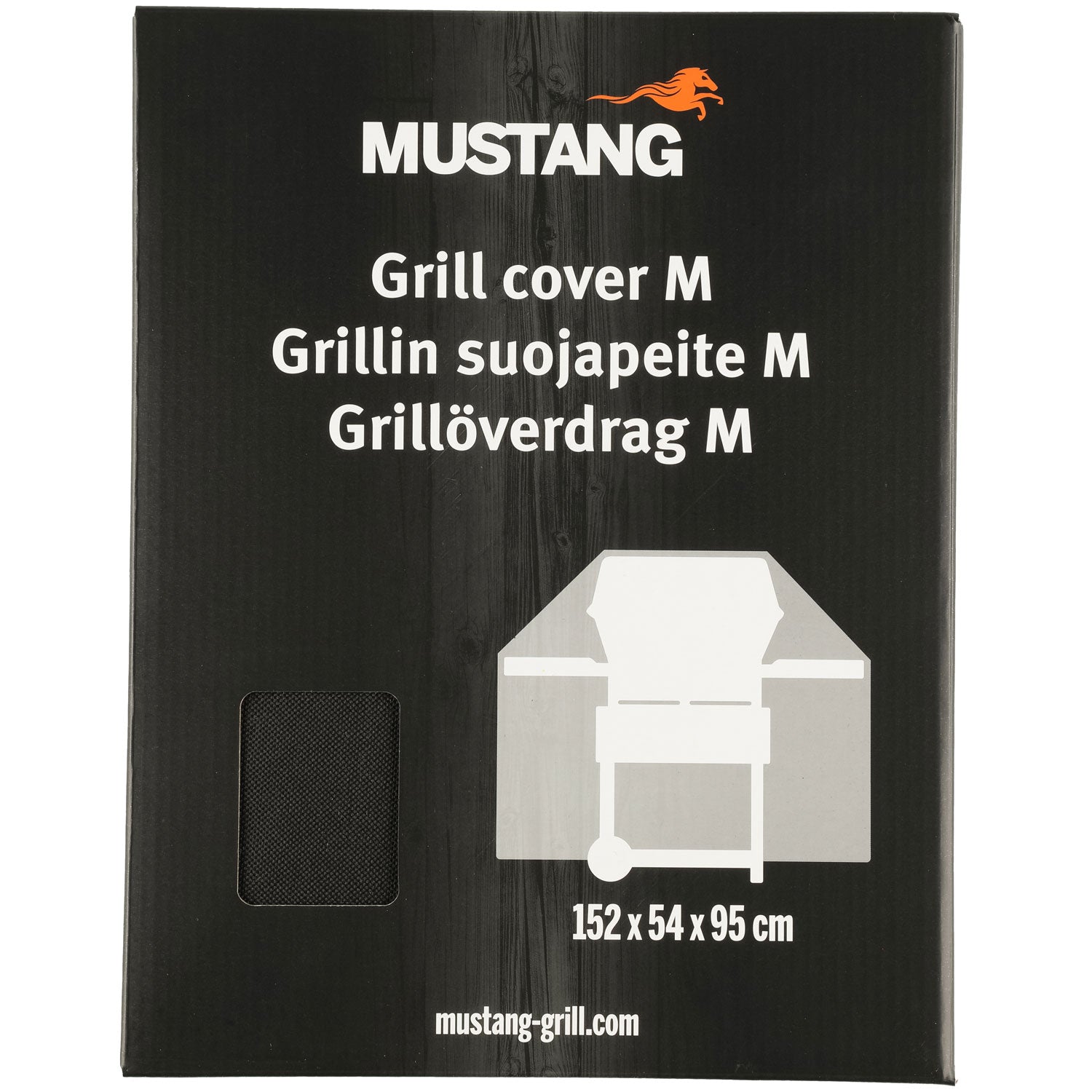 Mustang – Överdrag M 152x54x95 cm Passar 3-4 brännare