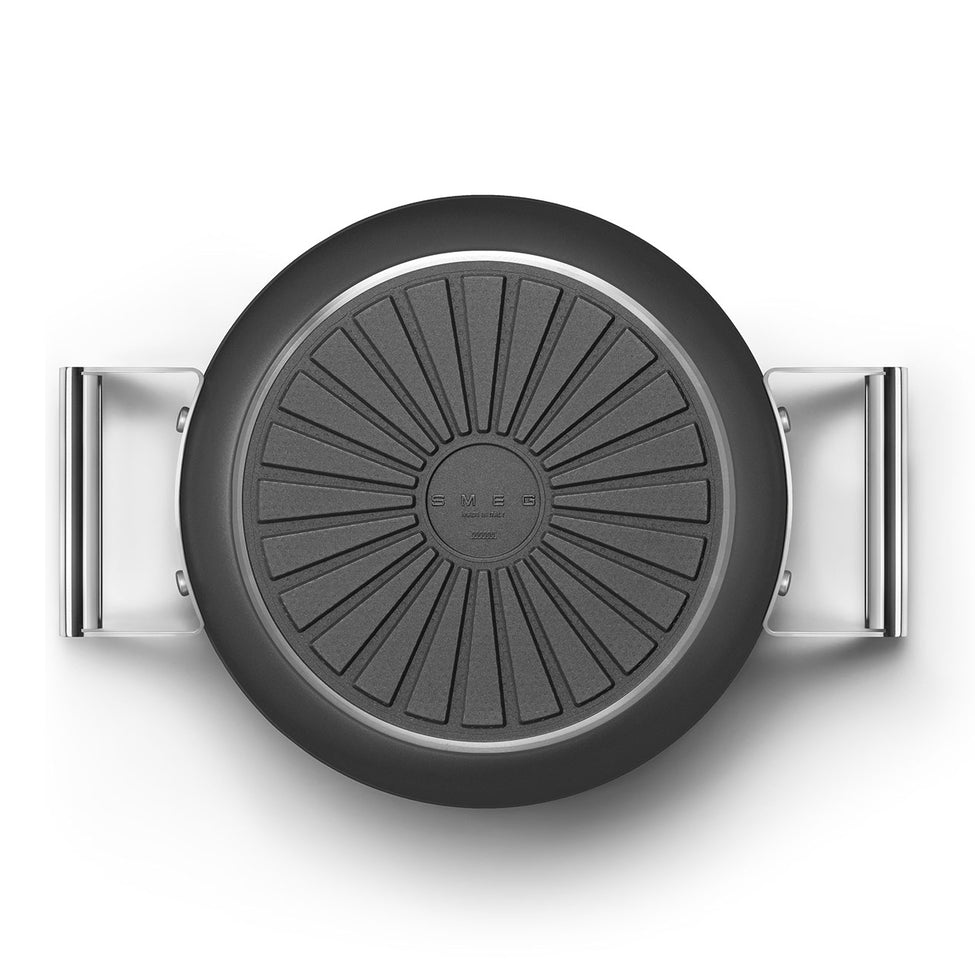 Smeg Keramisk Gryta 24 cm Non-Stick - Svart