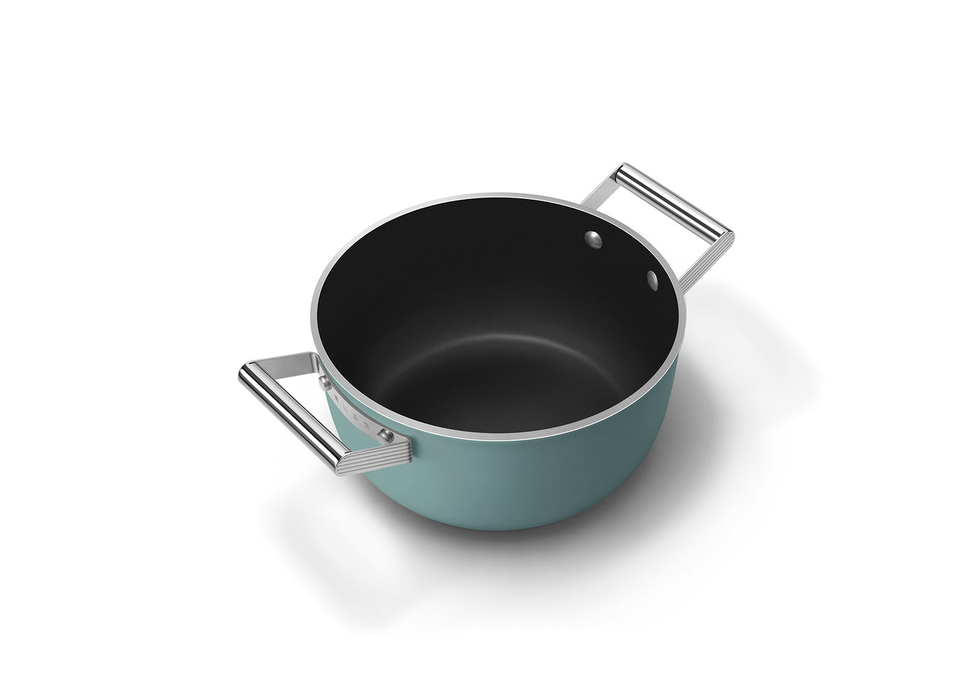 Smeg Keramisk Gryta 24 cm Non-Stick - Emerald Green