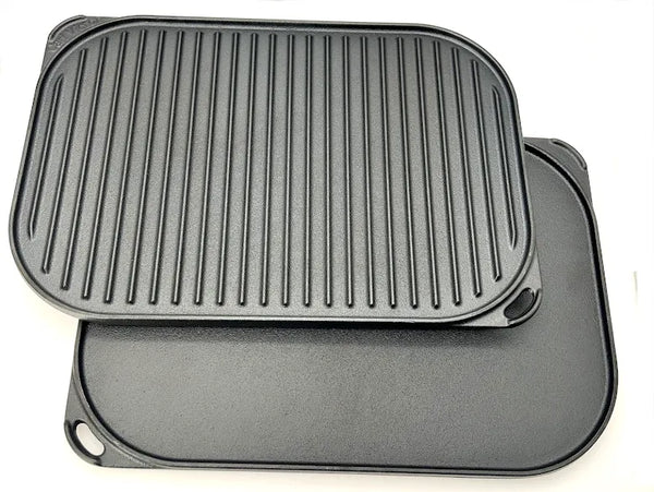 Carl Victor Gjutjärn Vändbar Grill-/Stekplatta i Gjutjärn 40x28cm