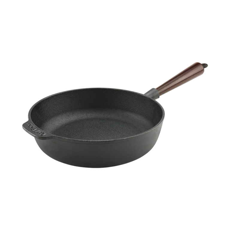 Carl Victor Gjutjärn Gjutjärns Traktörpanna 25cm Trähandtag