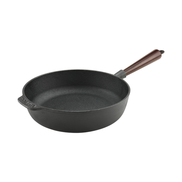 Carl Victor Gjutjärn Gjutjärns Traktörpanna 25cm Trähandtag