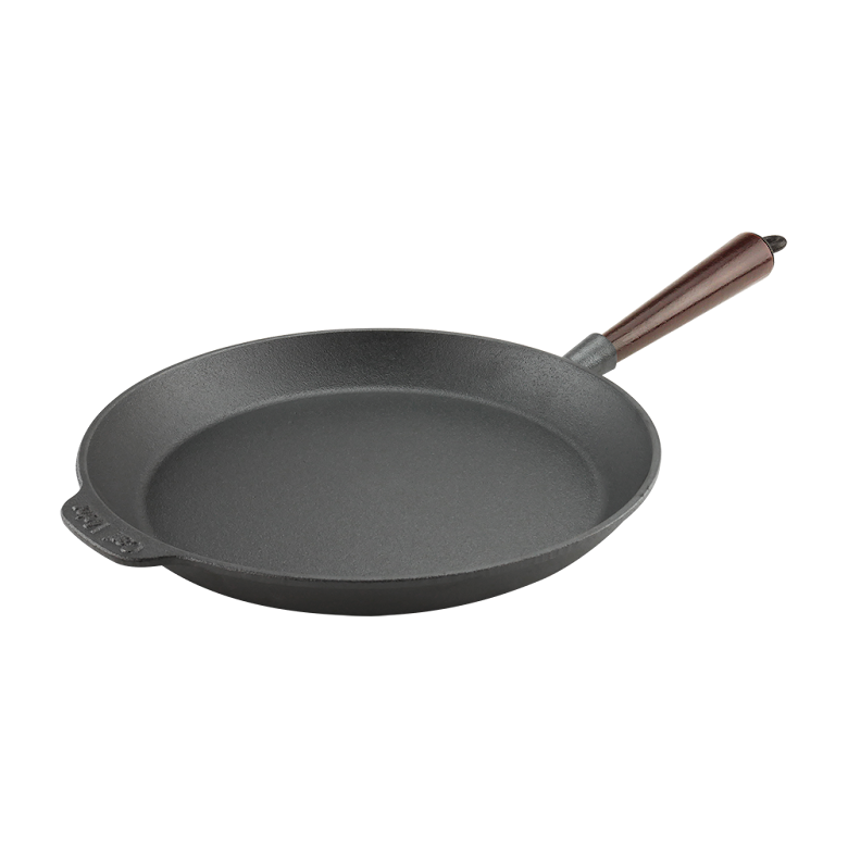 Carl Victor Gjutjärn Gjutjärns Stekpanna 28 cm Trähandtag