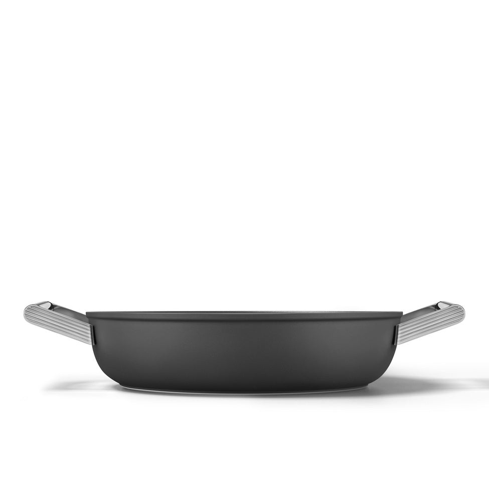 Smeg Keramisk Traktörpanna 28 cm Non-Stick - Svart
