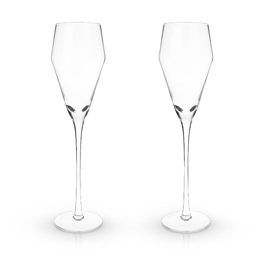 Viski Raye vinklade proseccoglas i kristall