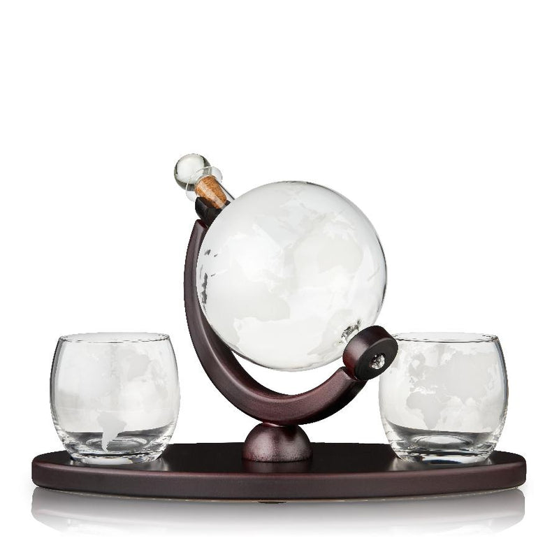 Viski Globe dekanter och whiskyglas, set