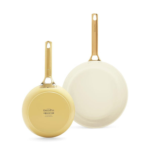 GreenPan Padova Reserve stekpanneset 20 + 26 cm – Pastellgul