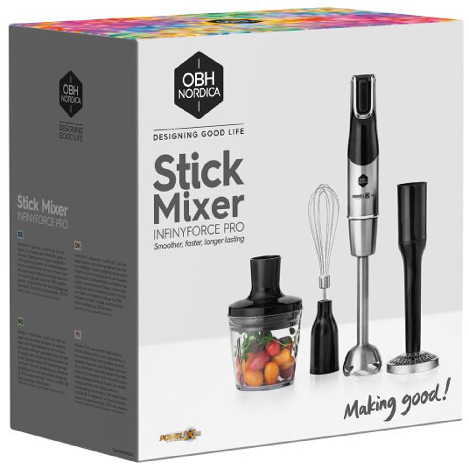 OBH Nordica – Stavmixer set 1200W Infiny Force Pro HN95HDS0