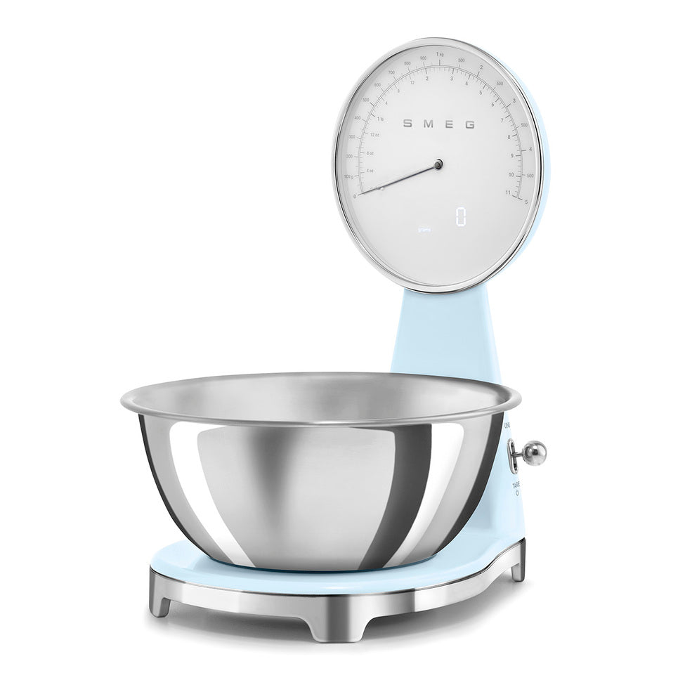 Smeg Digital och analog köksvåg KSF01 - Pastellblå