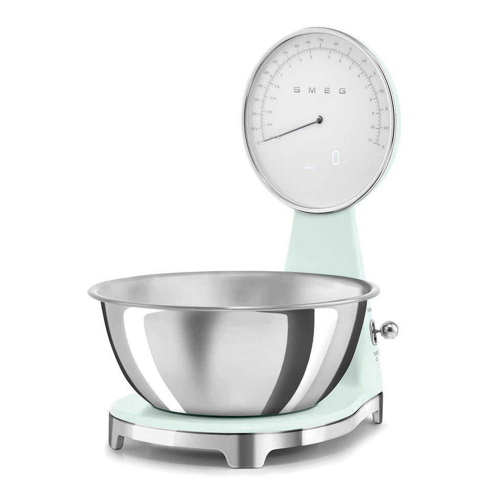 Smeg Digital och analog köksvåg KSF01 - Pastellgrön